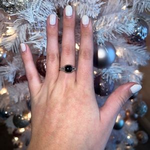 Pandora Black Stone Ring